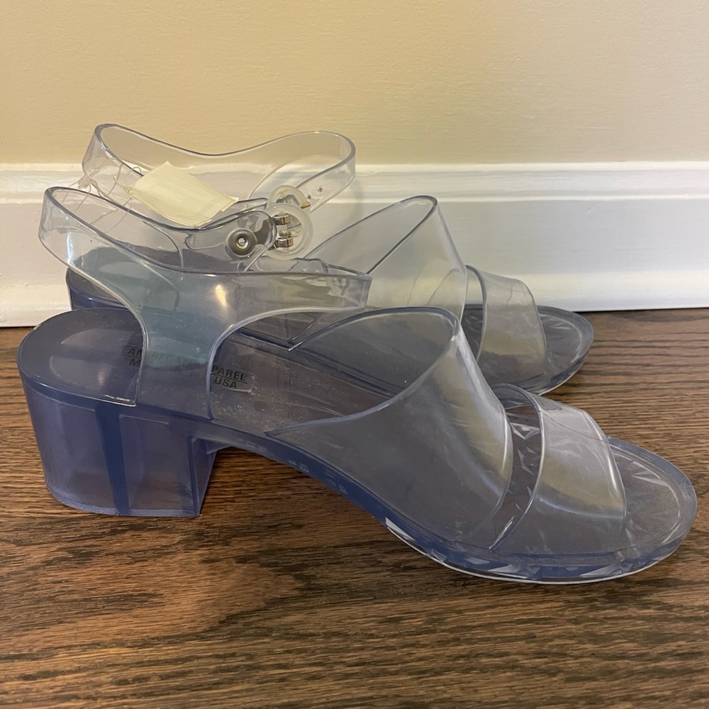 American apparel jelly shoes